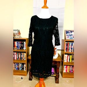 Grace & Emma Black Lane Cocktail Dress